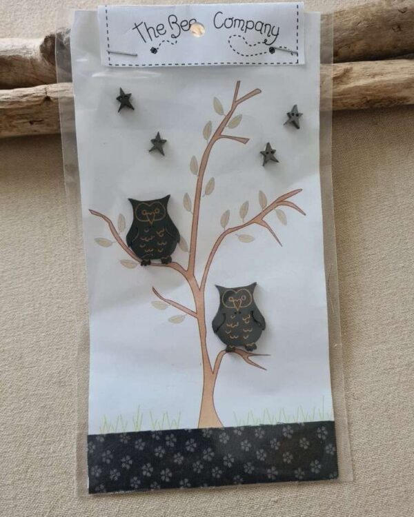 The Bee Company - Boutons Hibou et étoiles TB5P