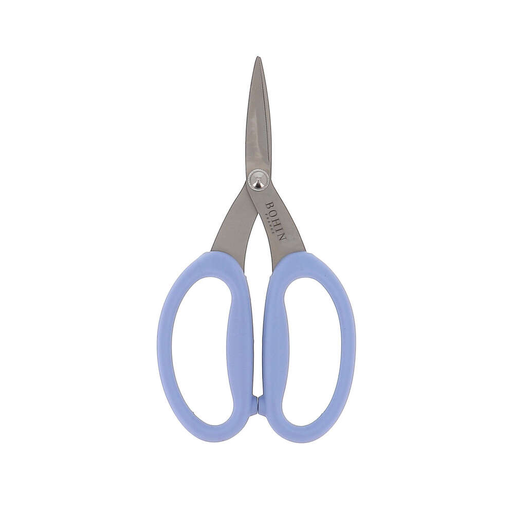 ciseaux-micro-denteles-bohin-bleu_ml BOHIN - Ciseaux de Précision micro dentés coloris bleu – Image 1