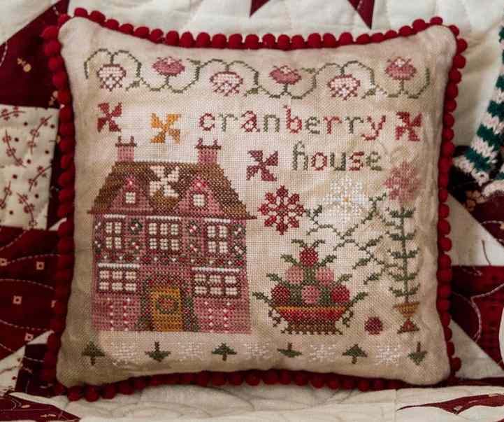 cranberryhouse_ml Pansy patch quilts and stitchery - Peppermint Lane series ,Cranberry house 5/9 – Image 1