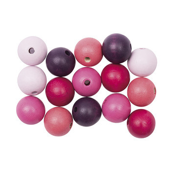 Rico Design - Boule en bois 12mm col Candy