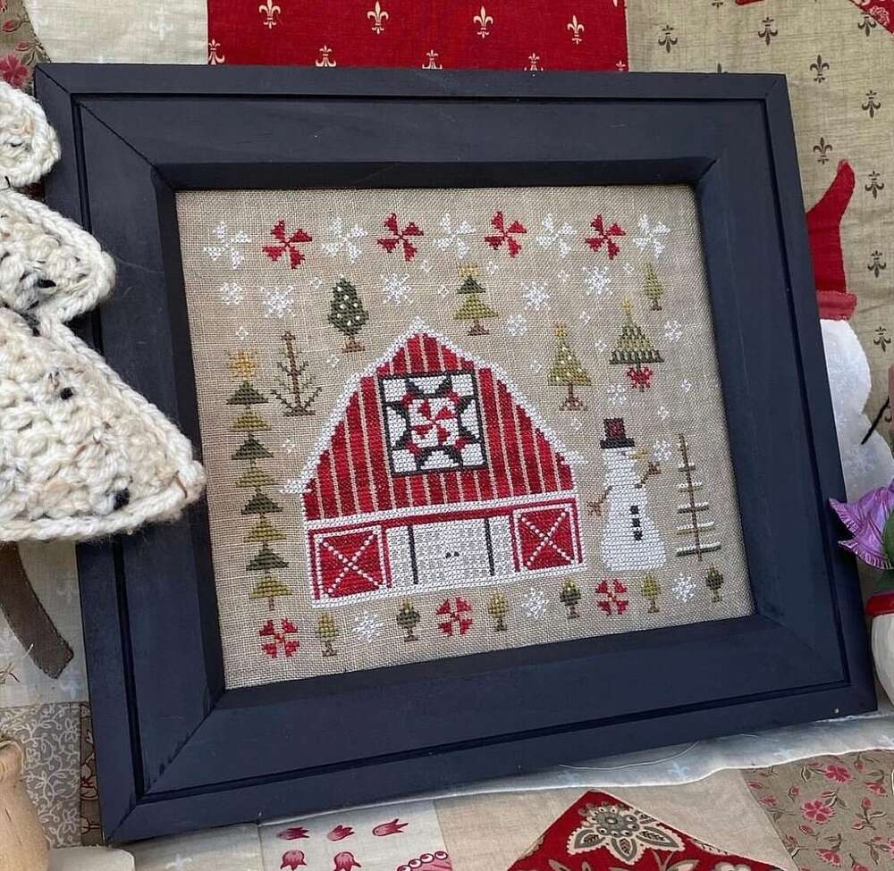 pansy-patch-quilts-stitchery-winter-quilt-barn_ml Pansy Patch Quilts & Stitchery - Winter quilt barn – Image 1