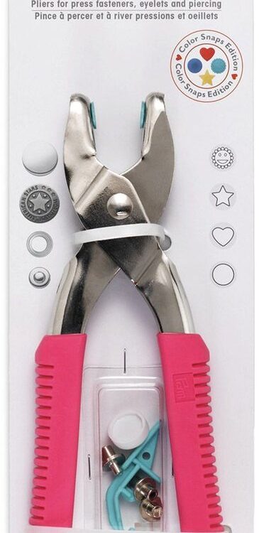 PRYM - Pince VARIO pour poser pressions et rivets Modèle LOVE Rose (Réf 390902)