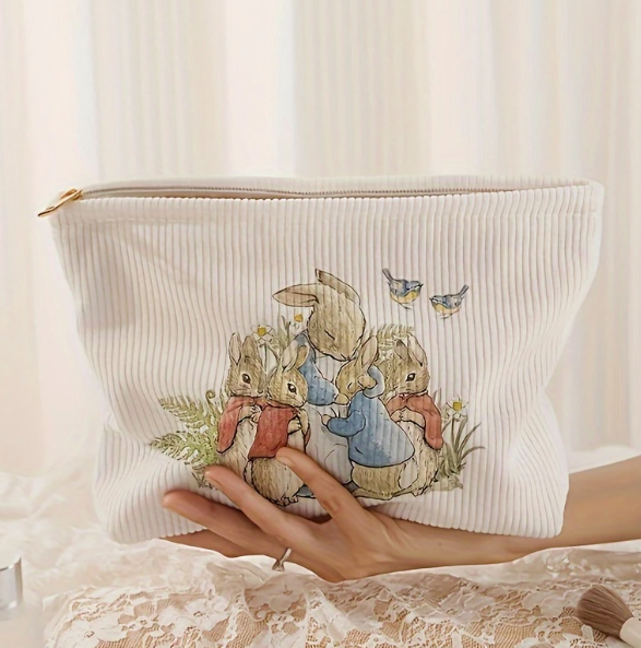 Pochette velours côtelé - Peter Rabbit