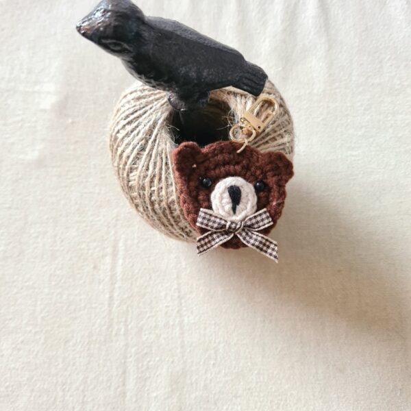 LCF - Porte-clés pendentif Ours, coloris Chocolat