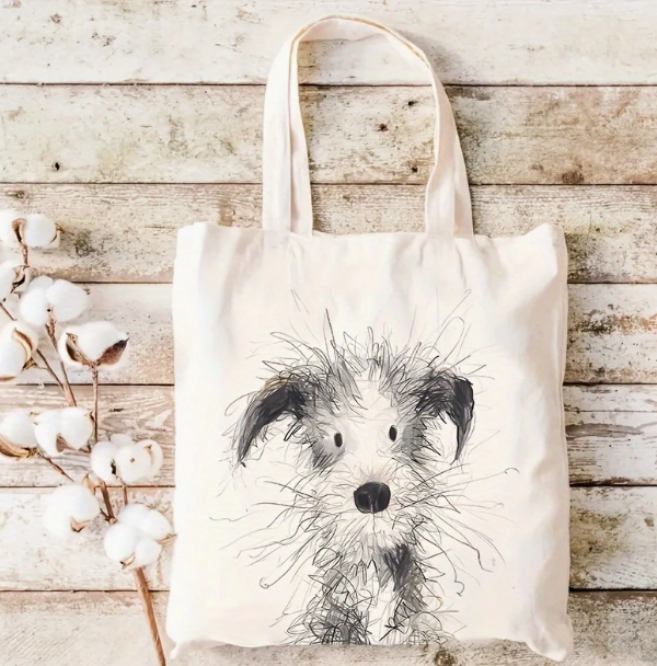 Sac fourre tout coton - Chien 1