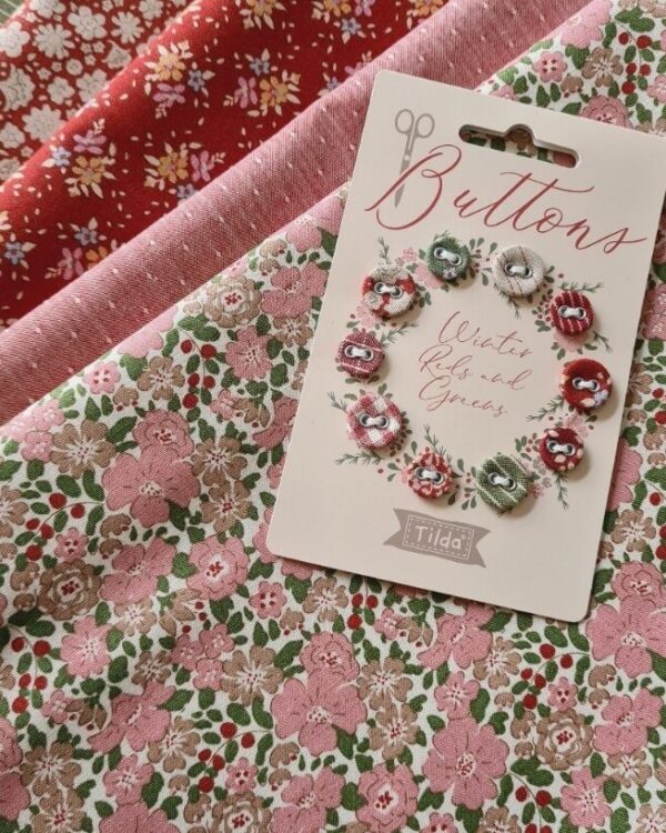Tilda - Carte de boutons Tilda Creating Memories Winter
