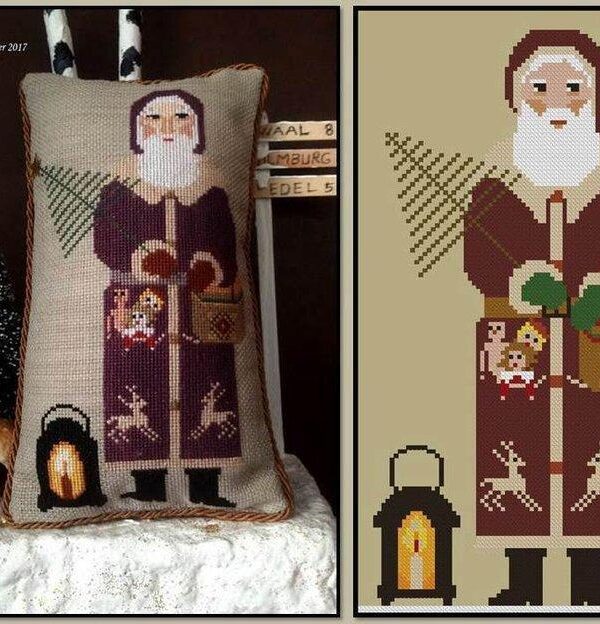 Twin peak primitives - Woodland santa with lantern
