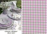 Graziano - Toile Colonia Double V.1 Gris/Parme pour broderie Suisse – Image 3