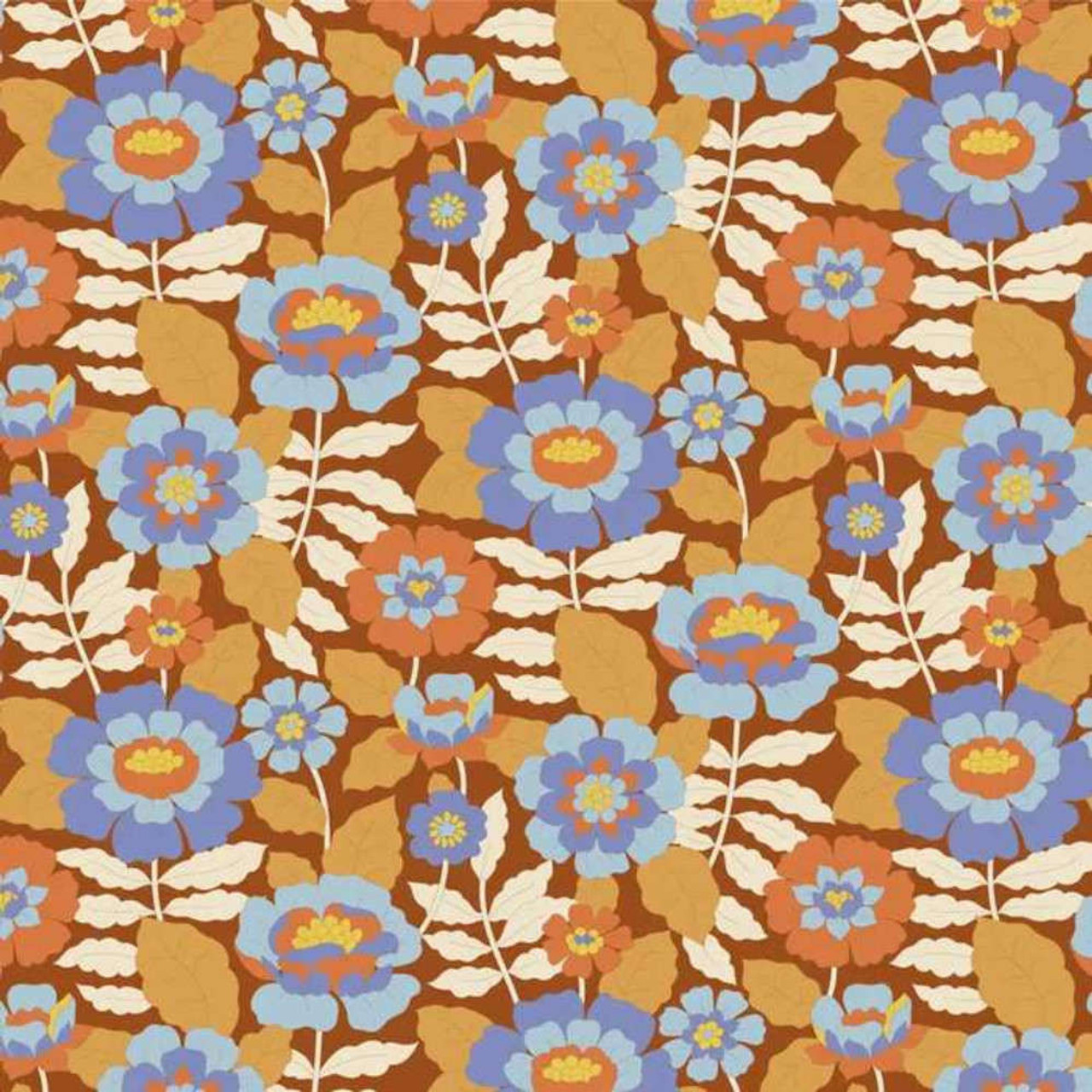 wallflower-tilda-100612 TILDA - Wallflower beverly caramel 100612 – Image 1
