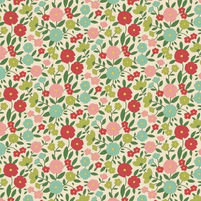 wallflower-tilda-100613 TILDA - Wallflower Janice green 100613 – Image 1