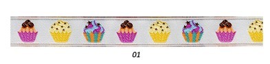 RS - Galon Fantaisie Cupcakes réf 4654