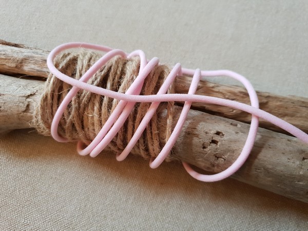 RS - Queue de rat Elastique coloris Rose 74