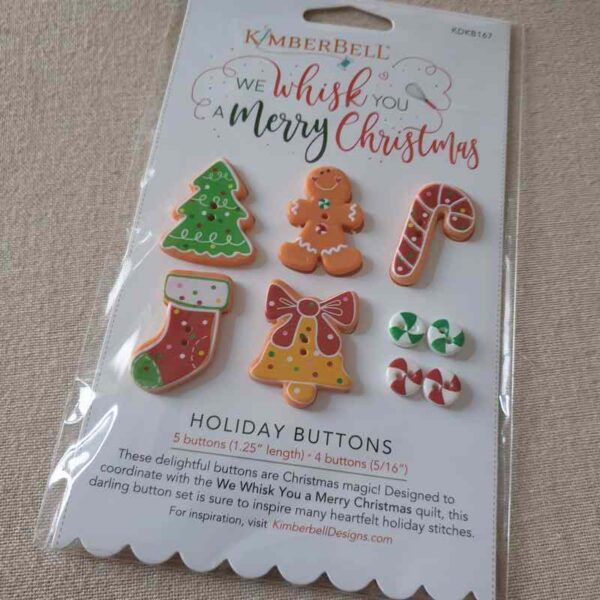 RS - Assortiment de boutons sur carte Merry Christmas