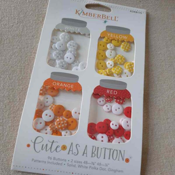 RS - Assortiment de boutons sur carte BLANC JAUNE ORANGE ROUGE