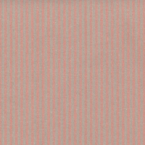 Stof - Shabby chic Lignes Rose saumoné