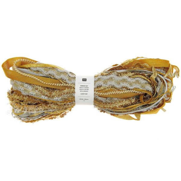 Rico Design - Set de Galons Lucky Dip Or & argent