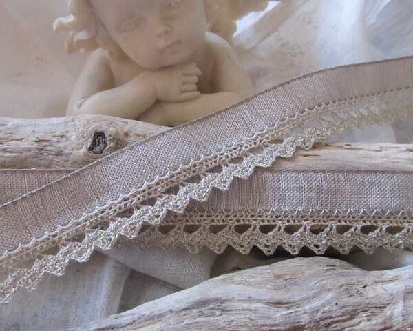 RS - Galon en lin & Dentelle coloris Lin