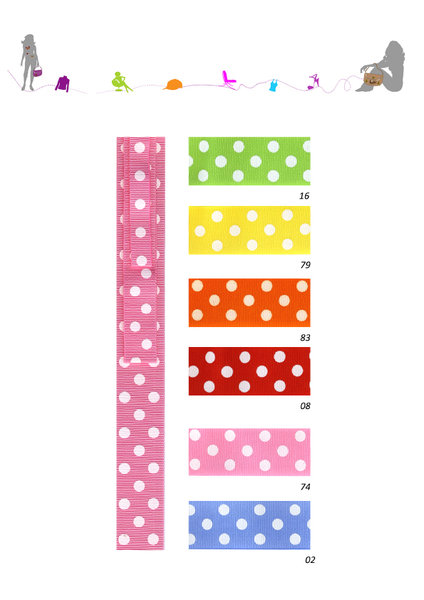 RS - Galon Gros grain Pois réf S20542