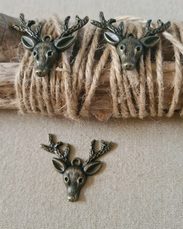 Charm Bronze - Tête de Cerf