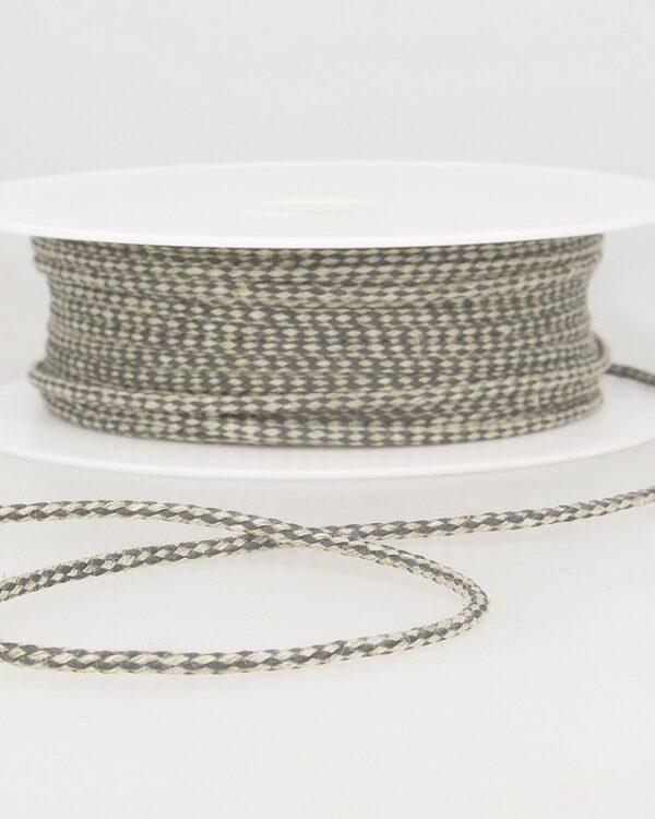RS - Cordelette lin bicolore Gris/Naturel