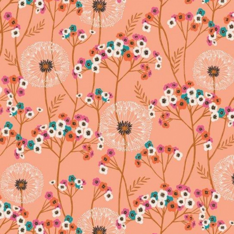 coton-dashwood-collection-aviary-tapis-floral-sur-fonds-corail-par-10-cm DASHWOOD - Aviary 1725 – Image 1