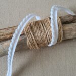 Galon robe 10 mm coloris blanc