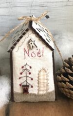 The Bee Company - Mini kit de patchwork Maisonnette lumineuse "Noël"- PCNI19F