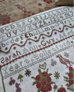 The wishing Thorn - Sarah Ann Guy 1875 Sampler – Image 2