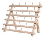 Porte bobines de fil en bois avec 30 pics