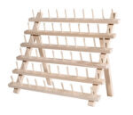 Porte bobines de fil en bois avec 60 pics