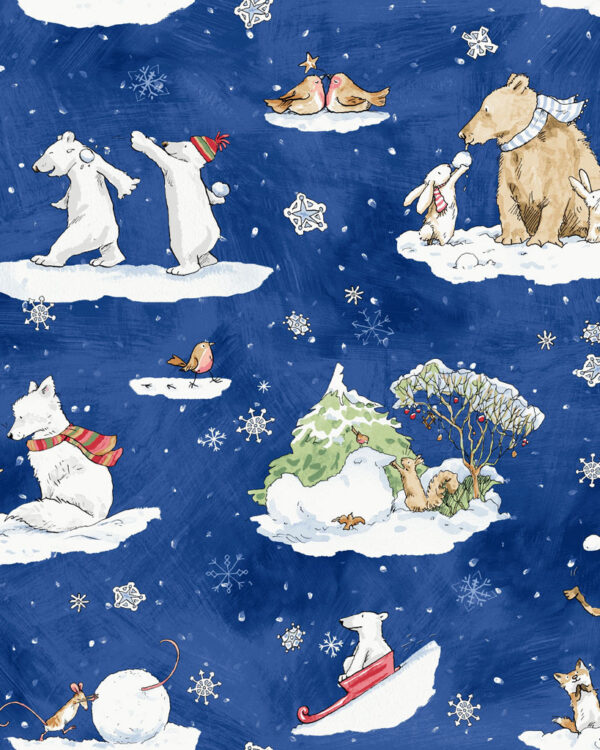 Anita Jeram - Snowtime bleu marine