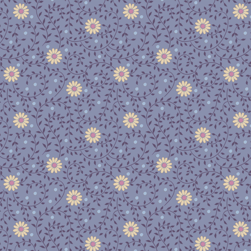tilda-sanctuary-100573 TILDA - Sanctuary Daisydream Pitch Blue 100573 – Image 1
