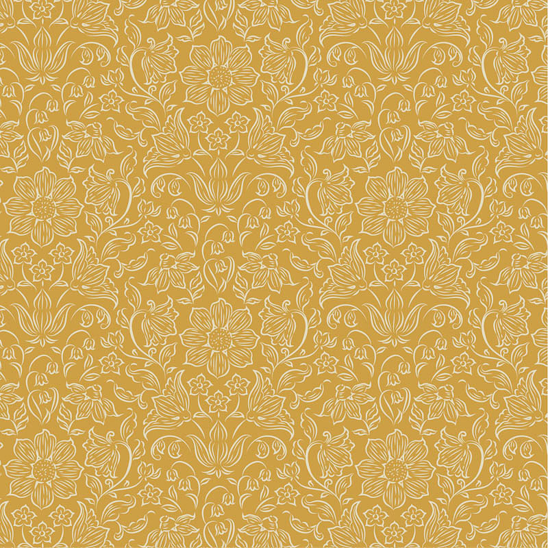 110161-tilda-songbird TILDA - Songbird lila mustard 110161 – Image 1