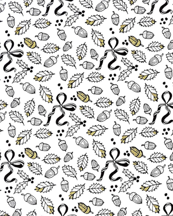 RICO DESIGN - TISSU 7 Toile Gland Noir et Or