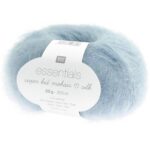 Rico Design - Essentials Super Kid Mohair Loves Silk coloris Bleu tourterelle 070