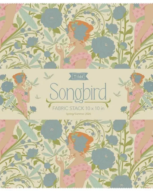 TILDA - Songbird, lot 40 tissus 25x25 cm