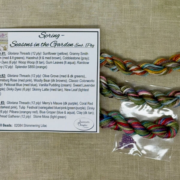 Spring, Seasons in the Garden , Pack de fils spéciaux - Jeannette Douglas Designs