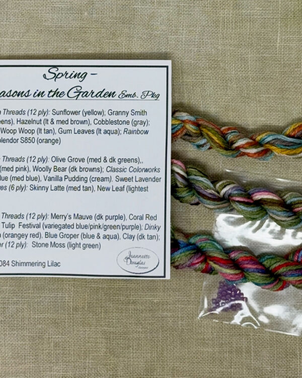 Spring, Seasons in the Garden , Pack de fils spéciaux - Jeannette Douglas Designs
