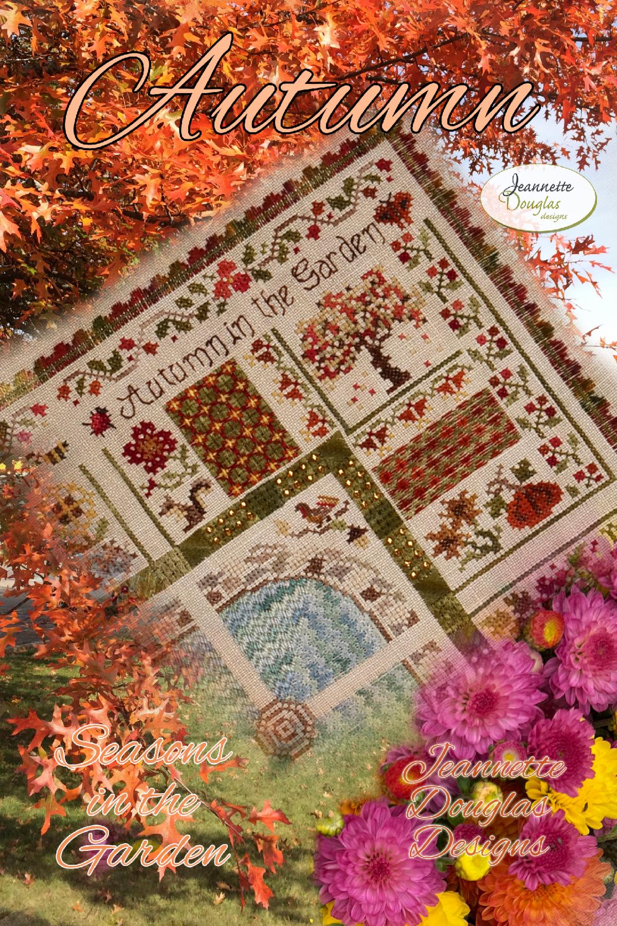 autumn-seasons-of-the-garden-jeannette-douglas-designs Autumn , Seasons in the Garden - Jeannette Douglas Designs – Image 1