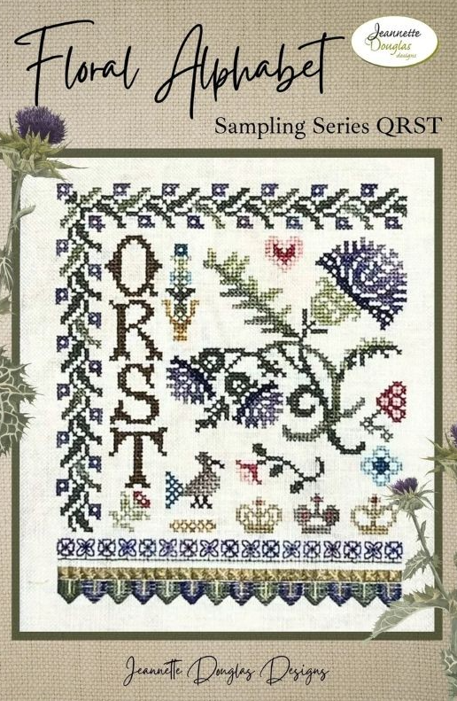 floral-alphabet-sampling-qrst-jeannette-douglas-designs Floral Alphabet Sampling QRST - Jeannette Douglas Designs – Image 1