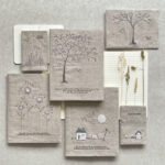 Grand livre en lin “Memories are the loveliest” - East of India – Image 4
