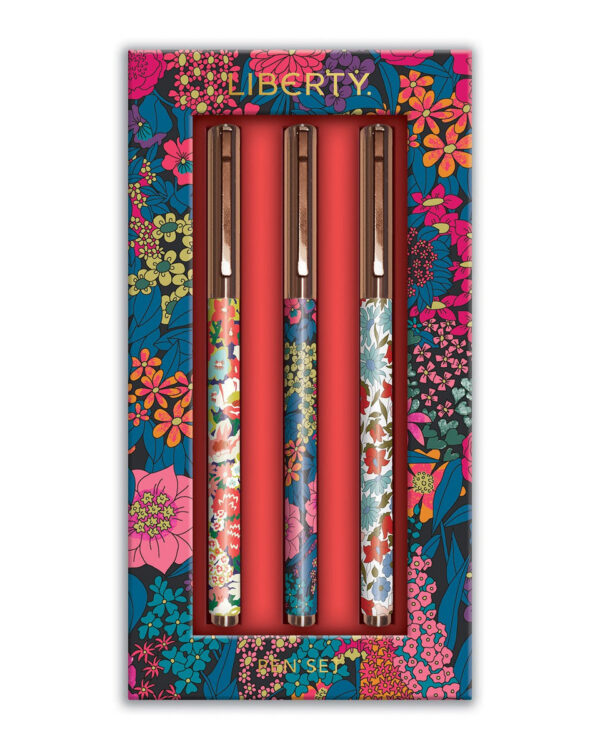 Set de 3 stylos métal Liberty Floral - Liberty