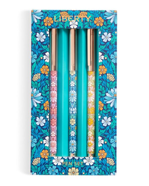 Set de 3 stylos métal Liberty Moon Flower - Liberty