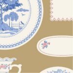 TILDA - Something Blue Labels & Ornaments Ochre 110172