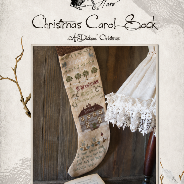 Christmas Carol Sock - The Primitive Hare