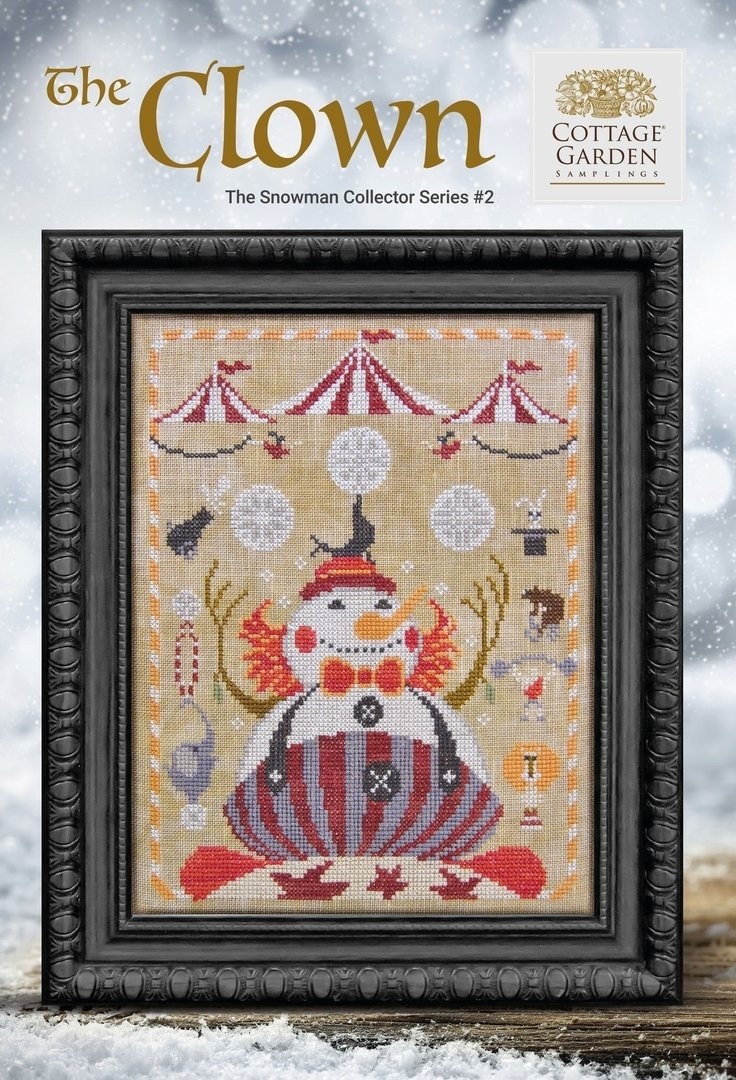the-clown-cottage-garden-samplings Cottage Garden Samplings - Snowman Collector series, The Clown 2/12 – Image 1