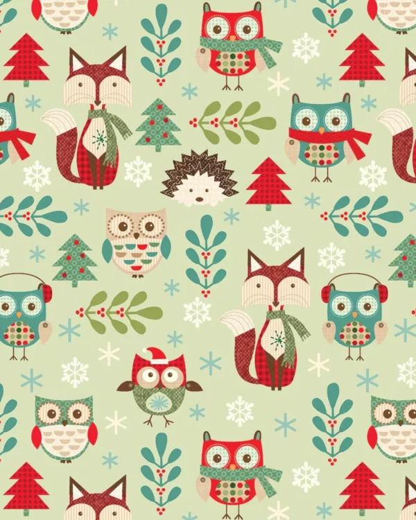 Jessica Flick - Owl be home for Christmas 16580 Celery
