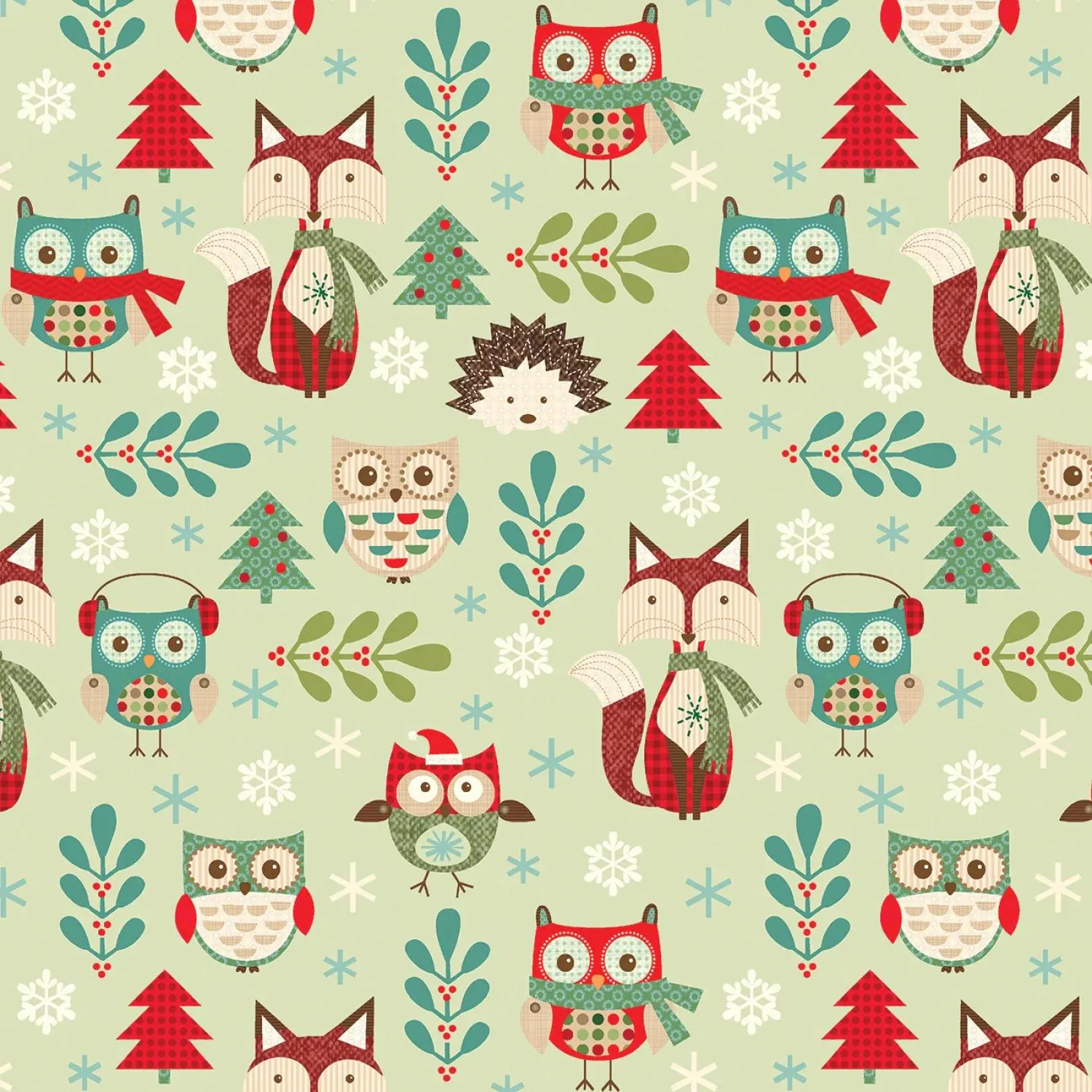 jessika-flick-owl-be-home-celery Jessica Flick - Owl be home for Christmas 16580 Celery – Image 1