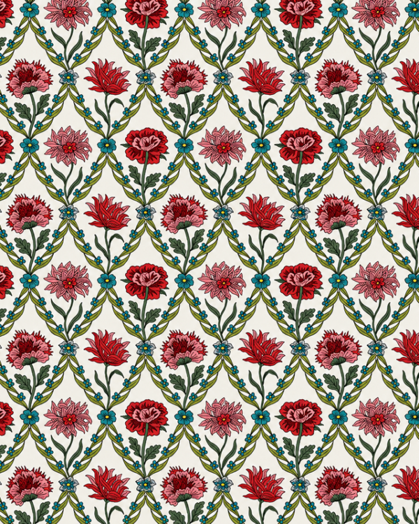 LIBERTY - Summer House Collection Kew Trellis Terracotta