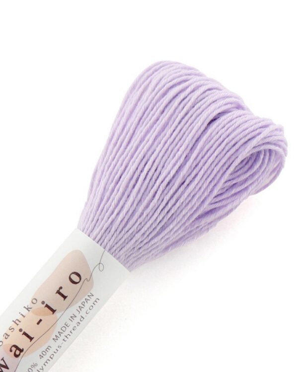 Fil sashiko pastel Awai Iro Olympus 40 m - Coloris A5 Lavender sage